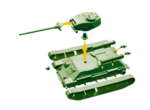 World of Tanks T-34/85 - Easy to Build Italeri 1:72 Byggesett
