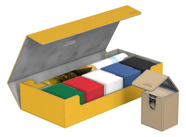 CardBox Superhive 550++ Amber Xenoskin 550 kort samleboks 407x200x90