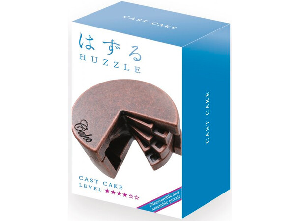 Cast Puzzle 4/6 Cake Hjärngympa i metall Svårighetsgrad 4/6 