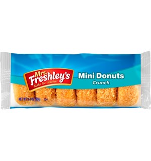 Donuts Mini Crunch Mrs.Freshleys 6 stk 6 donuts i pakken 