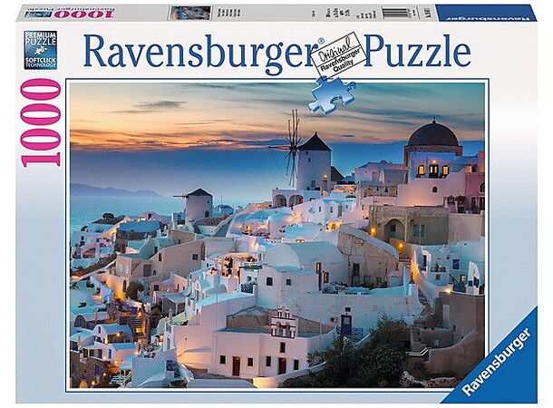 Evening in Santorini 1000 biter Puslespill - Ravensburger Puzzle