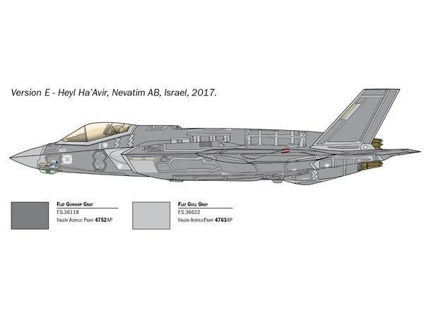 F-35 A Lighting II CTOL Version Italeri 1:72 Byggesett 