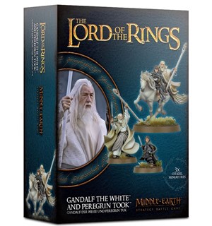 Gandalf the White & Peregrin Took Lord of the Rings Strategy Battle Game 