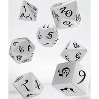 RPG Dice Set White Tärningsset för rollspel