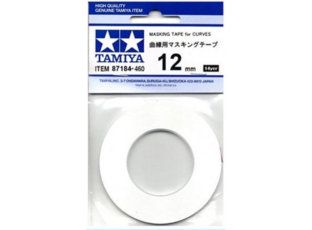 Tamiya Masking Tape For Curves - 12mm