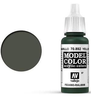 Vallejo Akryl Model Color Yellow Olive Tilsv. Tamiya XF-13/Italeri 4780AP4++ 