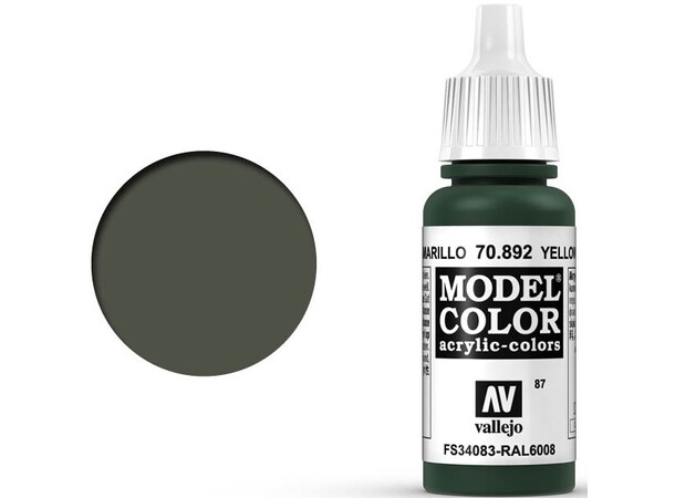 Vallejo Model Color Yellow Olive 17ml 