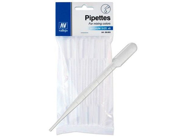 Vallejo Pipettes/Pipetter (3ml) - 8 st Droppräknare 