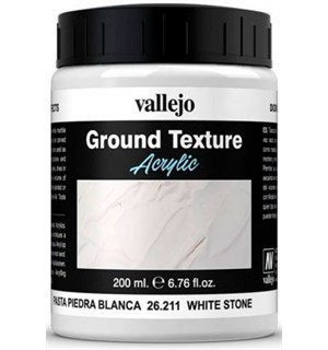 Vallejo Texture White Stone 200ml Ground Texture Acrylic 