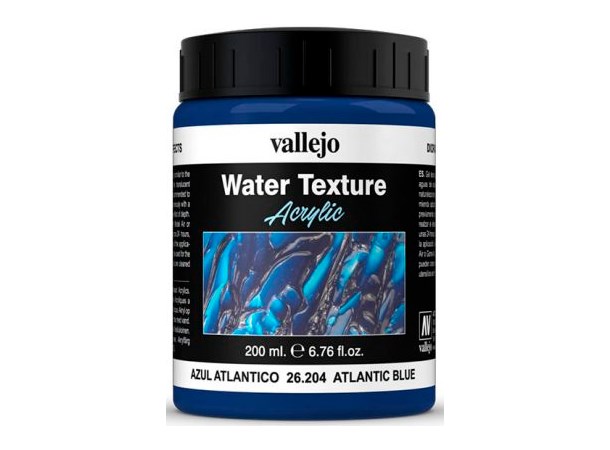 Vallejo Water Textur Atlantic Blue 200ml Water Texture Acrylic