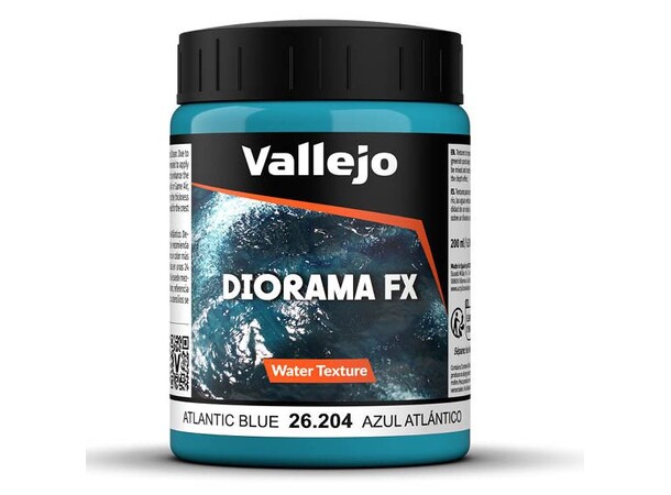 Vallejo Water Textur Atlantic Blue 200ml Water Texture Acrylic 