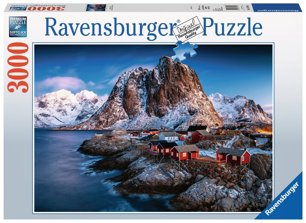 Hamnøy Lofoten 3000 biter Puslespill Ravensburger Puzzle