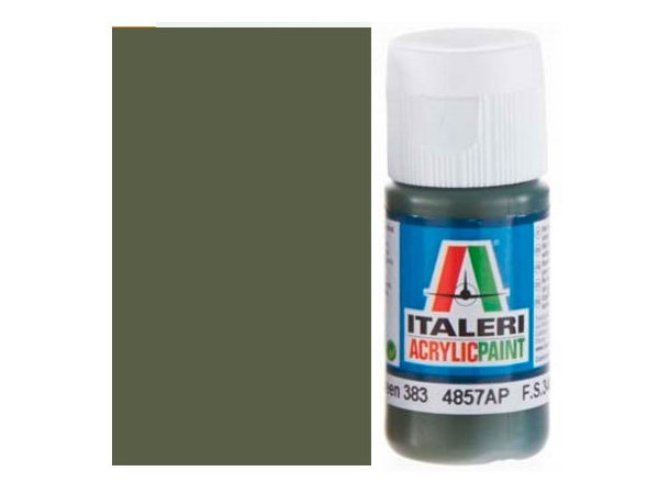 Akrylmaling Flat Green 383 - 4857AP 20 m Italeri