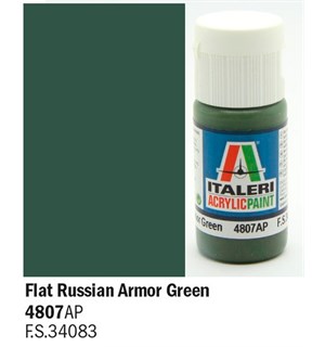 Akrylmaling Flat Russian Armor Green Italeri 4807AP - 20 ml 