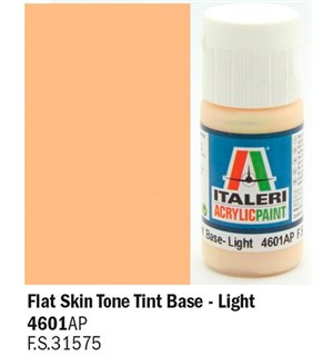 Akrylmaling Flat Skin Tone Tint Base Lig Italeri 4601AP - 20 ml 