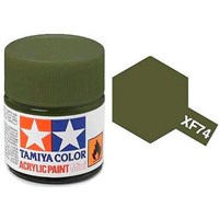 Akrylmaling MINI XF-74 Olive Drab Tamiya 81774 - 10ml