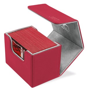 CardBox SideWinder Lær 80+  Rød Ultimate Guard XenoSkin 