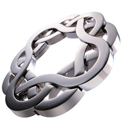Cast Puzzle 4/6 Coaster metall Vanskelighetsgrad 4/6 Hjernetrim