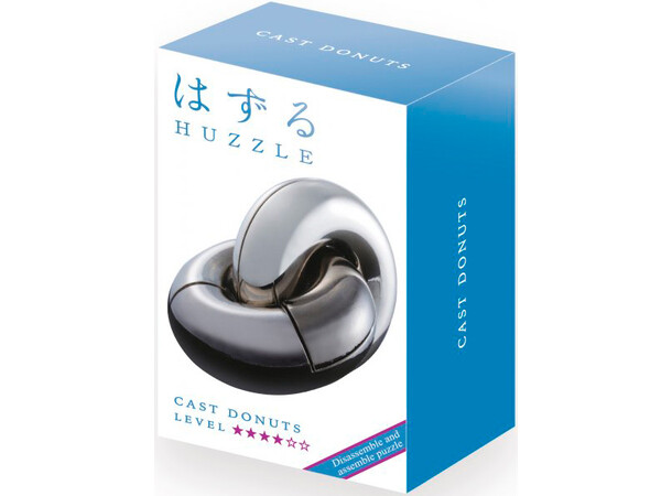 Cast Puzzle 4/6 Donut Hjärngympa metall Svårighetsgrad 4/6 