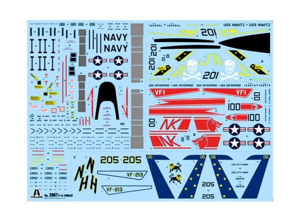F-14 A Tomcat 1:48 Italeri Byggesett 