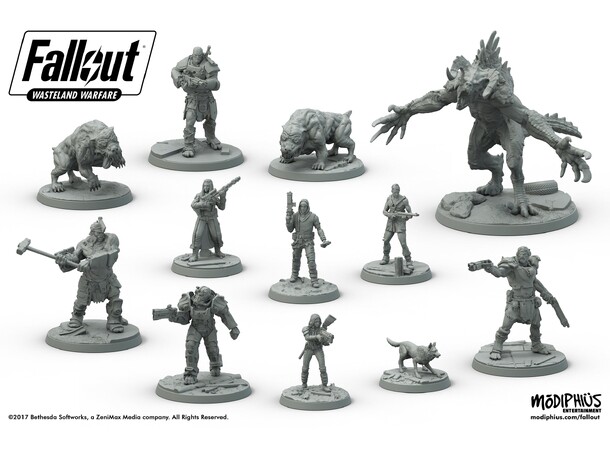 Fallout Wasteland Warfare Brädspel Huvudspel - Startpaket för 2 spelare 