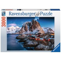 Hamnøy Lofoten 3000 biter Puslespill Ravensburger Puzzle
