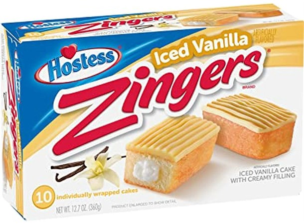 Hostess Iced Vanilla Zingers (10 stk)