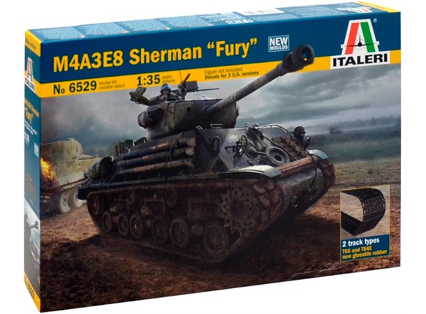 M4A3E8 Sherman Fury Italeri 1:35 Byggesett