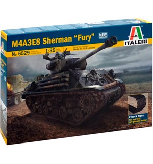 M4A3E8 Sherman Fury Italeri 1:35 Byggesett 