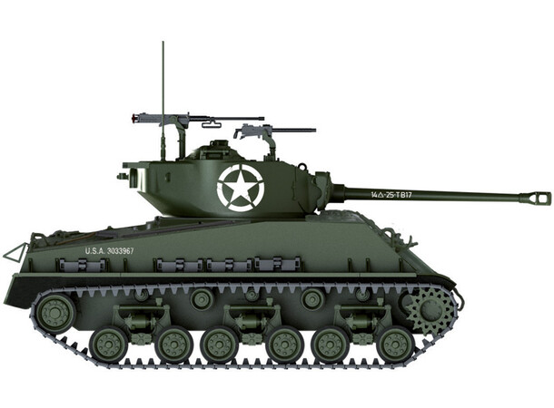 M4A3E8 Sherman Fury Italeri 1:35 Byggesett 