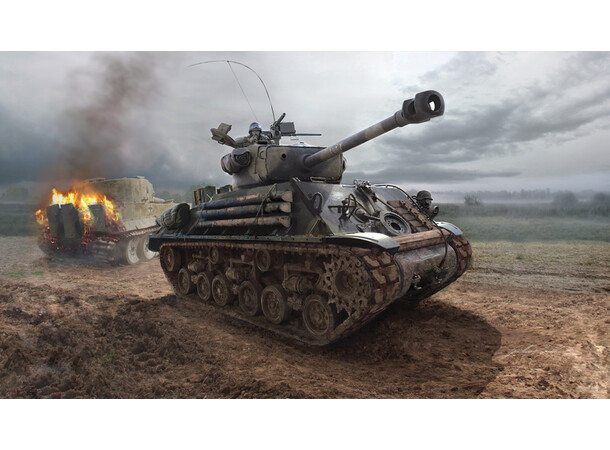 M4A3E8 Sherman Fury Italeri 1:35 Byggesett 