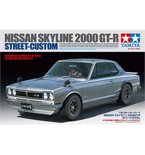 Nissan Skyline 2000 GT-R Street-Custom Tamiya 1:24 Byggesett 