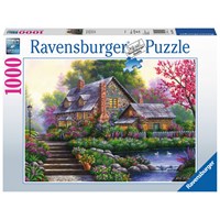 Romantic Cottage 1000 biter Puslespill Romantisk Hytte Ravensburger Puzzle