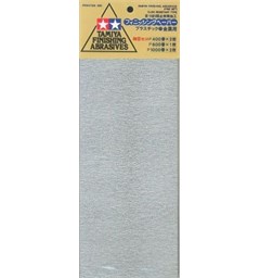 Tamiya Finishing Abrasives Fine Ver 1 2x400 - 1x600 - 2x1000 Sandpapir