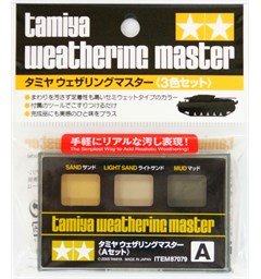 Tamiya Weathering Master A-Set Sand, Light Sand, Mud
