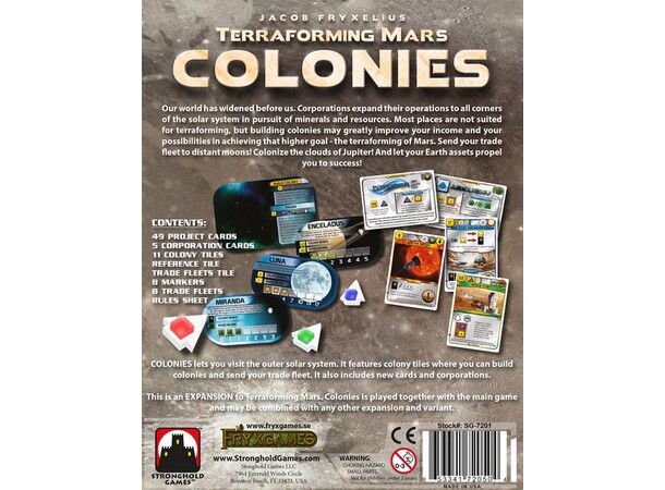 Terraforming Mars Colonies Exp - Engelsk Utvidelse / Expansion 