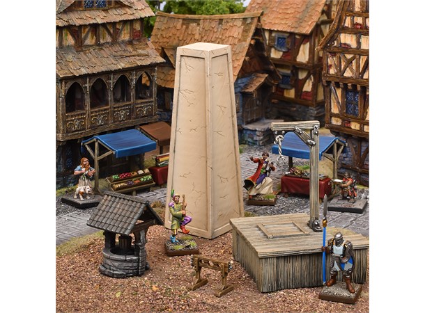 Terrain Crate Village Square Fra Mantic Games - 28 deler