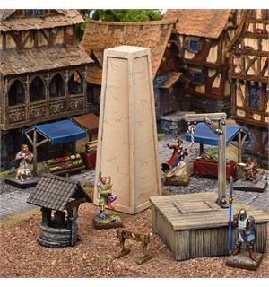 Terrain Crate Village Square Fra Mantic Games - 28 deler 
