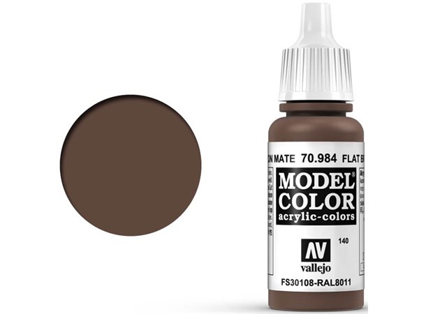 Vallejo Akryl Model Color Flat Brown Tilsvarer 4707AP / 4674AP / XF-64