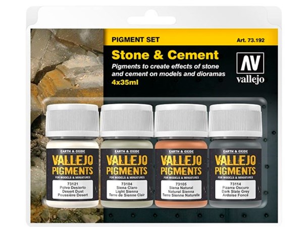 Vallejo Pigment Set Stone & Cement