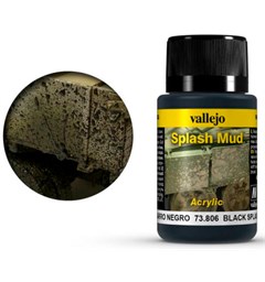 Vallejo Splash Mud Black - 40ml