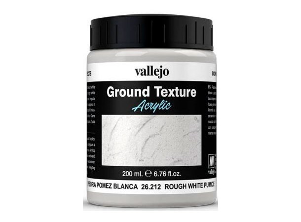 Vallejo Texture White Pumice 200 ml Ground Texture Acrylic - Resinpasta