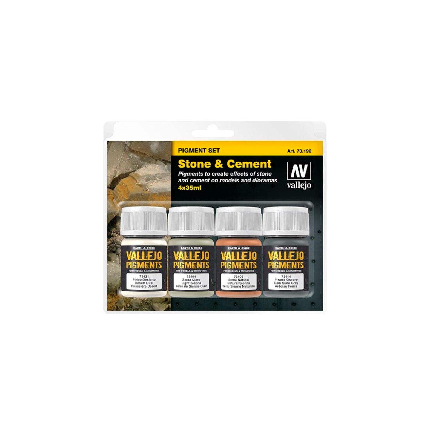 Vallejo Pigment Set Stone & Cement