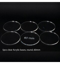 Akrylbas Runda 60mm (5 st)
