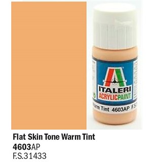 Akrylmaling Flat Skin Tone Warm Tint Italeri 4603AP - 20 ml 