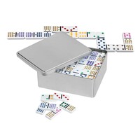 Domino Dubbel 15 Metallåda - 136 delar 