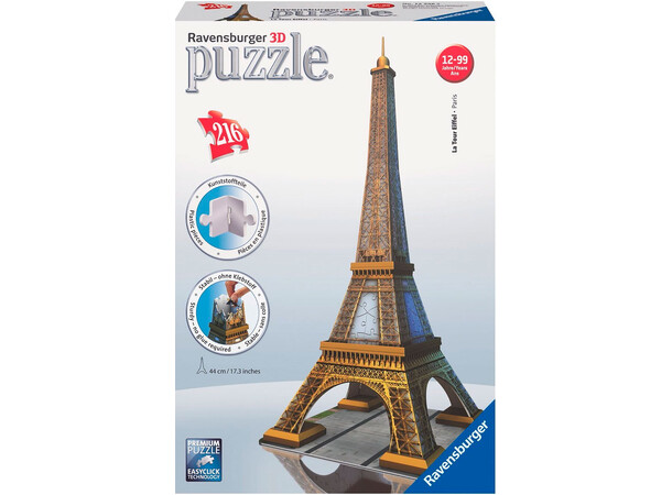 Eiffel Tower 3D 216 bitar Pussel Ravensburger Puzzle 