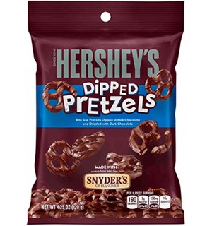 Hersheys Dipped Pretzels Milk Chocolate 120g 