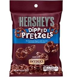 Hersheys Dipped Pretzels Milk Chocolate 120g