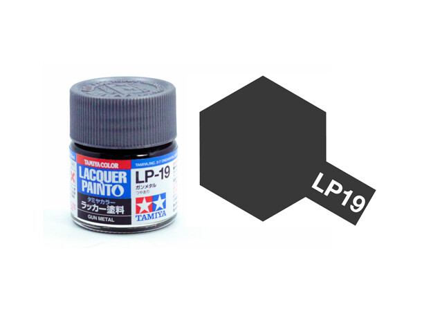 Lackfärg LP-19 Gun Metal Tamiya 82119 - 10ml 